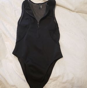 Kendall and Kylie mesh one-piece
